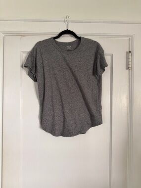 Madewell Heather Gray Short Sleeve Crew Tee